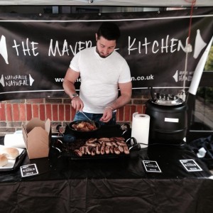 One of the various caterers at The Little Fox Market